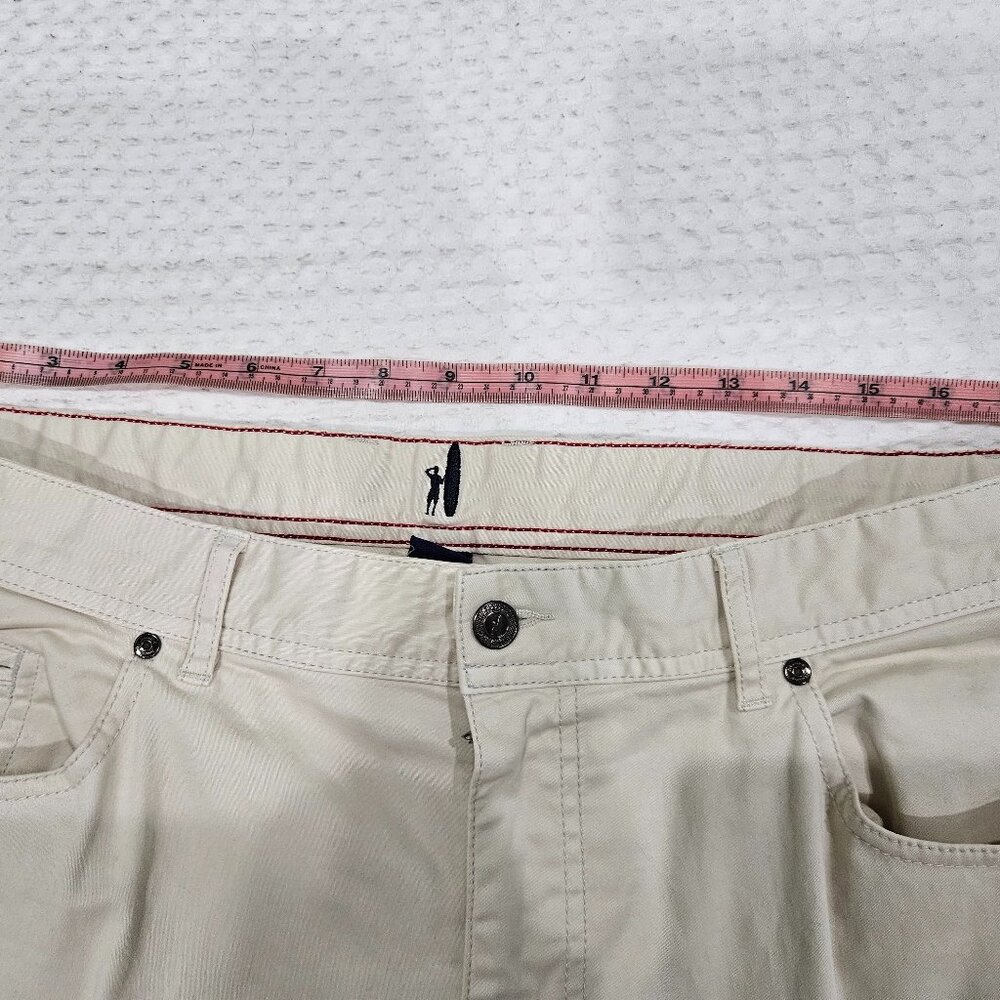 Johnnie-O Classic Five-Pocket Pants Size 36x34 – Crisp Stone | Premium Lifestyle